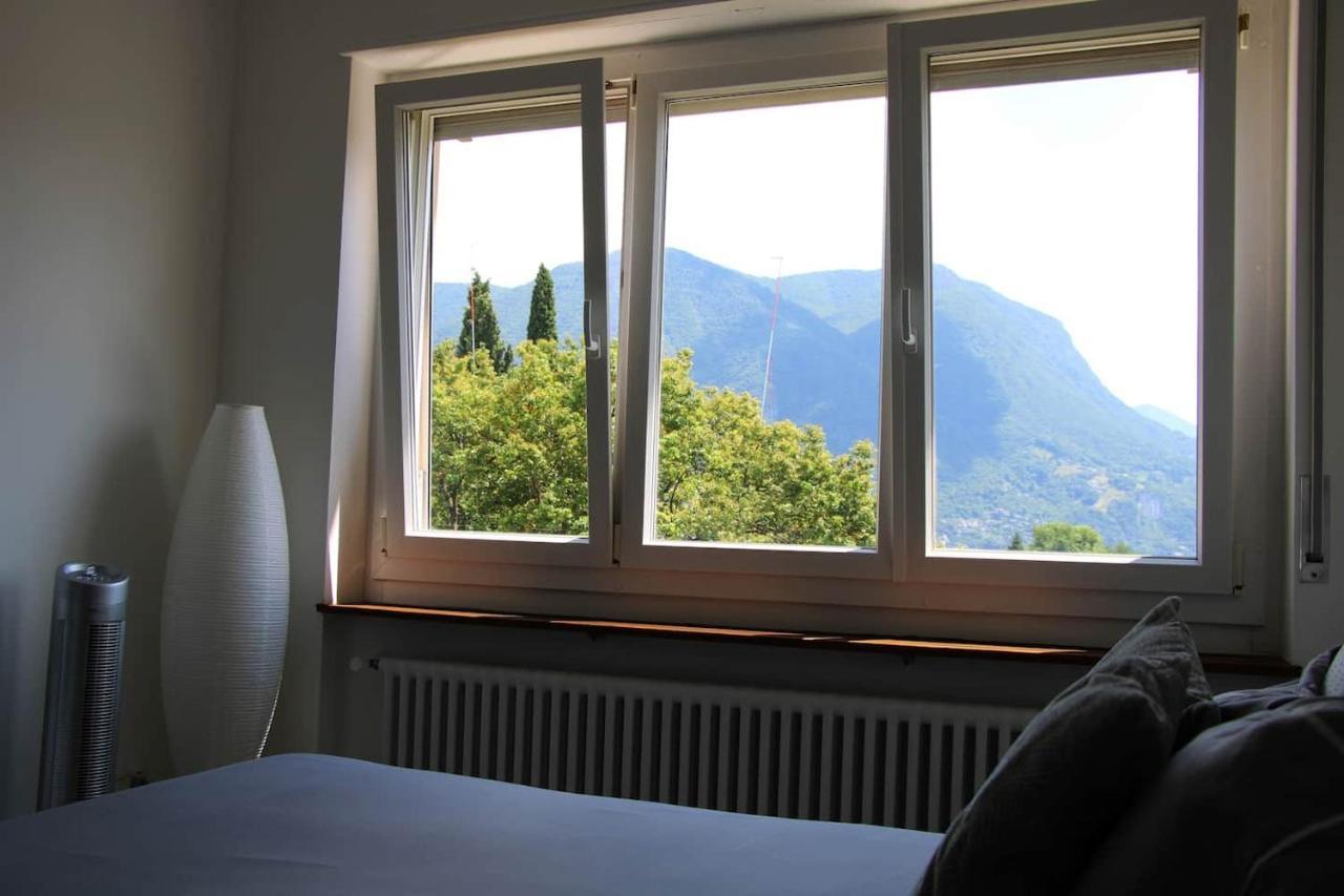 New & Modern Apartment With Beautiful Lake View! Lugano Eksteriør billede