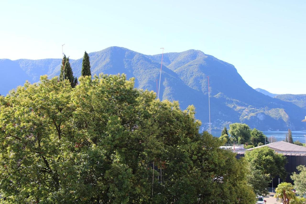 New & Modern Apartment With Beautiful Lake View! Lugano Eksteriør billede